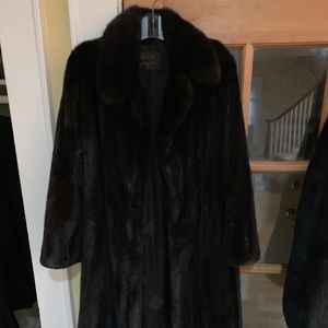 Ladies long mink coat